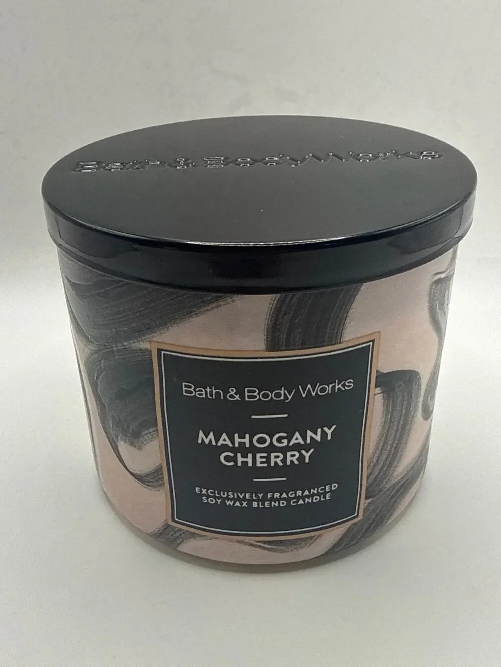 Bath & Body Works Mahogany Cherry 3-Wick Candle New 14.5 oz Soy Wax Blend
